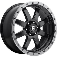 FUEL WHEELS D551 TROPHY MATTE BLACK GUN METAL RING
