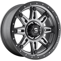 FUEL WHEELS D568 HOSTAGE III MATTE GUN METAL BLACK BEAD RING