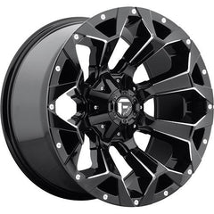 FUEL WHEELS D576 ASSAULT GLOSS BLACK MILLED