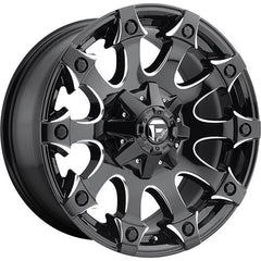 FUEL WHEELS D578 BATTLE AXE GLOSS BLACK MILLED