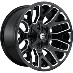 FUEL WHEELS D607 WARRIOR GLOSS BLACK MILLED