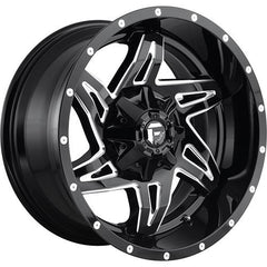 FUEL WHEELS D613 ROCKER GLOSS BLACK MILLED