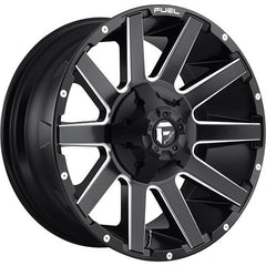 FUEL WHEELS D616 CONTRA MATTE BLACK MILLED