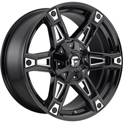 FUEL WHEELS D622 DAKAR GLOSS BLACK MILLED