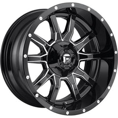 FUEL WHEELS D627 VANDAL GLOSS BLACK MILLED