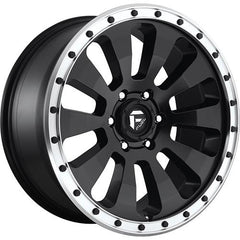 FUEL WHEELS D629 TACTIC MATTE BLACK MACHINED RING