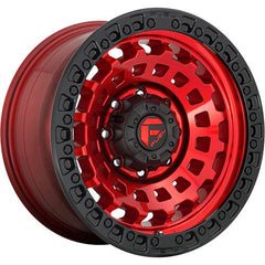 FUEL WHEELS D632 ZEPHYR CANDY RED BLACK BEAD RING