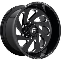 FUEL WHEELS D637 VORTEX GLOSS BLACK MILLED