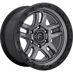 FUEL WHEELS D701 AMMO MATTE GUN METAL BLACK BEAD RING