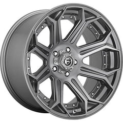FUEL WHEELS D705 SIEGE BRUSHED GUN METAL TINTED CLEAR