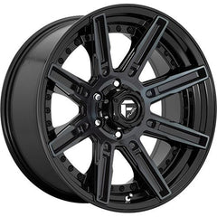 FUEL WHEELS D708 ROGUE GLOSS MACHINED DOUBLE DARK TINT