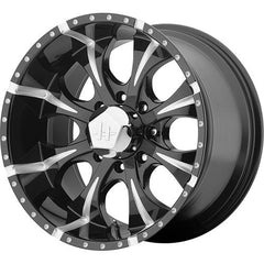 HELO WHEELS MAXX GLOSS BLACK MILLED