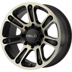 HELO WHEELS HE904 SATIN BLACK MACHINED W/ DARK TINT