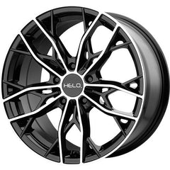 HELO WHEELS HE907 GLOSS BLACK MACHINED