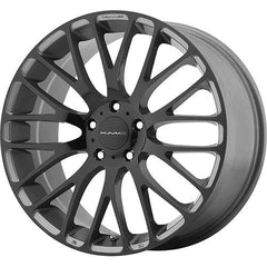 KMC WHEELS MAZE PEARL GRAY W GLOSS BLACK FACE