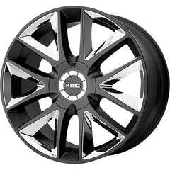 KMC WHEELS TAKEDOWN SATIN BLACK W/ CHROME INSERTS