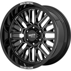 MOTO METAL WHEELS MO802 GLOSS BLACK MILLED