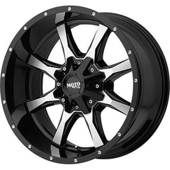 MOTO METAL WHEELS MO970 GLOSS BLACK W/ MACHINED FACE