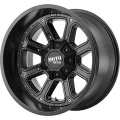 MOTO METAL WHEELS SHIFT MATTE BLACK W/ G-BLK INSERTS