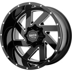 MOTO METAL WHEELS MELEE GLOSS BLACK MILLED