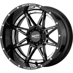 MOTO METAL WHEELS HYDRA GLOSS BLACK MILLED