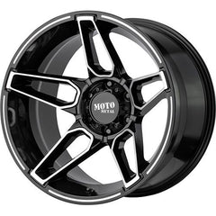 MOTO METAL WHEELS FANG GLOSS BLACK MACHINED