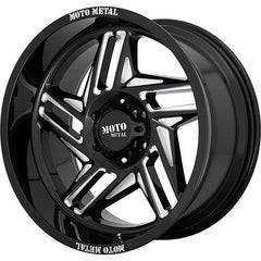 MOTO METAL WHEELS RIPSAW GLOSS BLACK MILLED