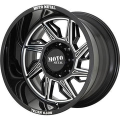 MOTO METAL WHEELS HURRICANE GLOSS BLACK MILLED - RIGHT DIRECTIONAL