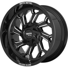 MOTO METAL WHEELS MO999 GLOSS BLACK MILLED