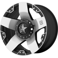 XD SERIES WHEELS ROCKSTAR MACHINED FACE W/ BLK WINDOWS