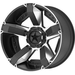 XD SERIES WHEELS RS2 MATTE BLACK MACHINED W/ ACCENTS