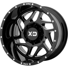 XD SERIES WHEELS FURY GLOSS BLACK MILLED