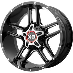 XD SERIES WHEELS CLAMP GLOSS BLACK MILLED