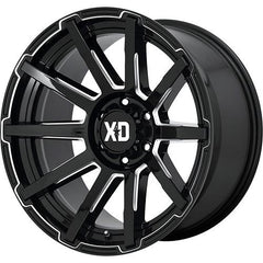 XD SERIES WHEELS OUTBREAK GLOSS BLACK MILLED