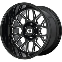 XD SERIES WHEELS GRENADE 2 GLOSS BLACK MILLED